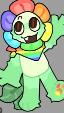 ai character: Dandy died....  background
