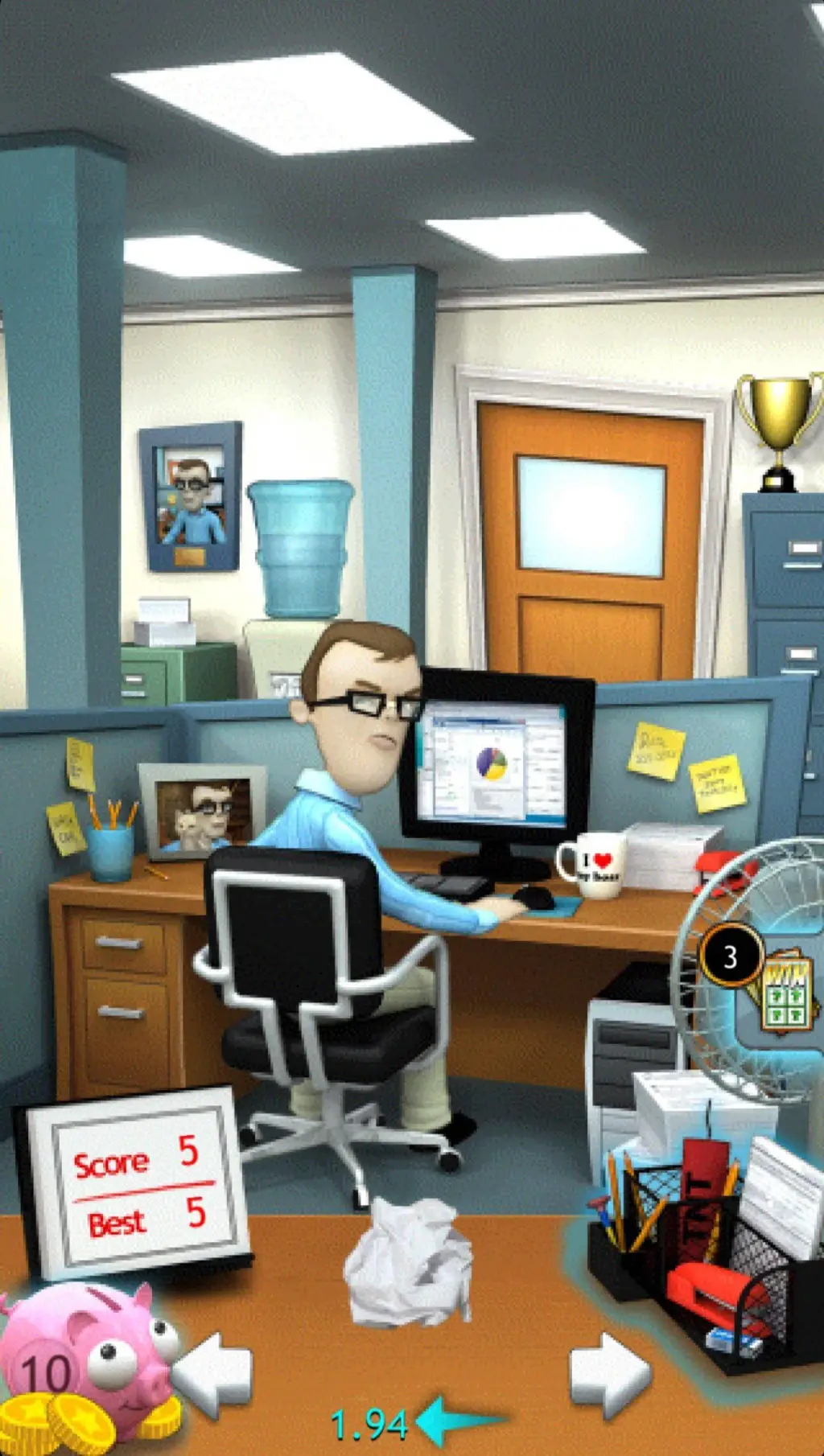 ai character: Office jerk background