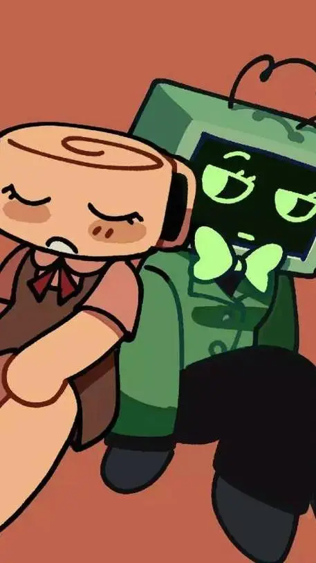 ai character: vee X shelly background