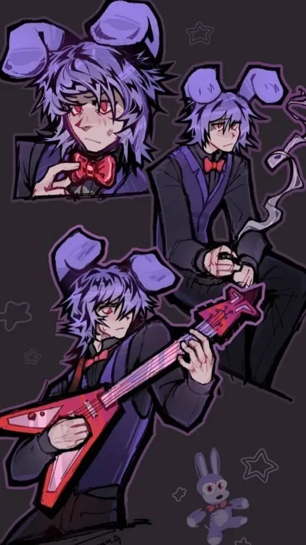 ai character: Bonnie FNAF  background