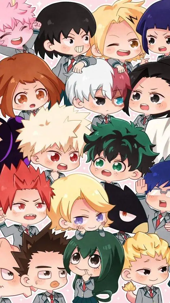 ai character: MHA kawaii 💠 background