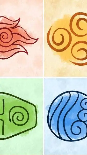 ai character: elemental village  background