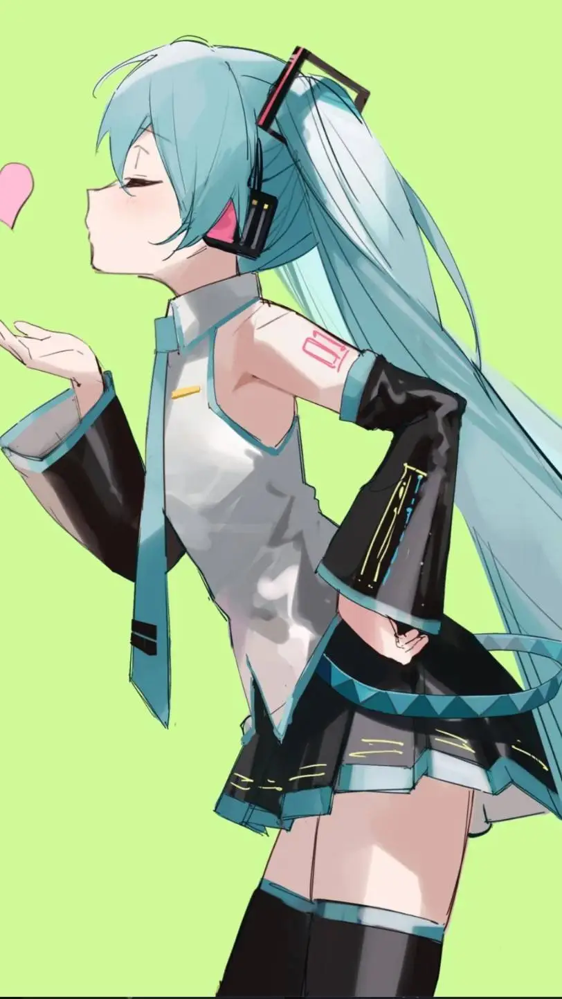 ai character: Miku background