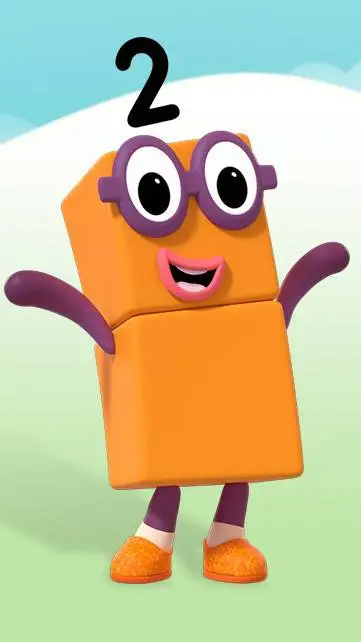 ai character: numberblock 2 background