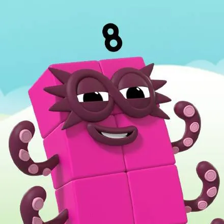 chat with ai character: numberblock 8