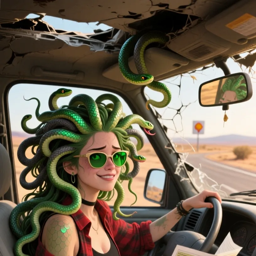 chat with ai character: Medusa Gorgon