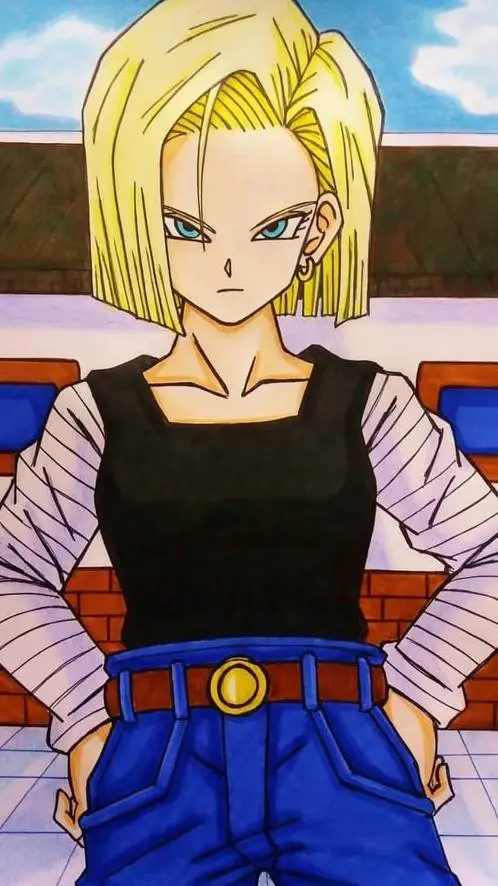 ai character: Androide 18 background