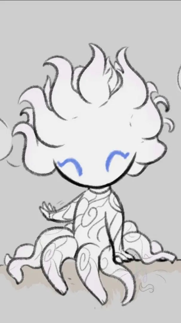 ai character: niña blanca background