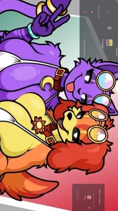 ai character: catnap y dogday  background