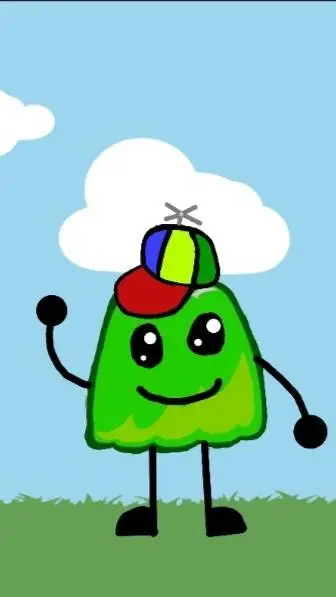 ai character: Cute gelaton background