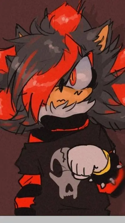 ai character: shadow emo.:3 background