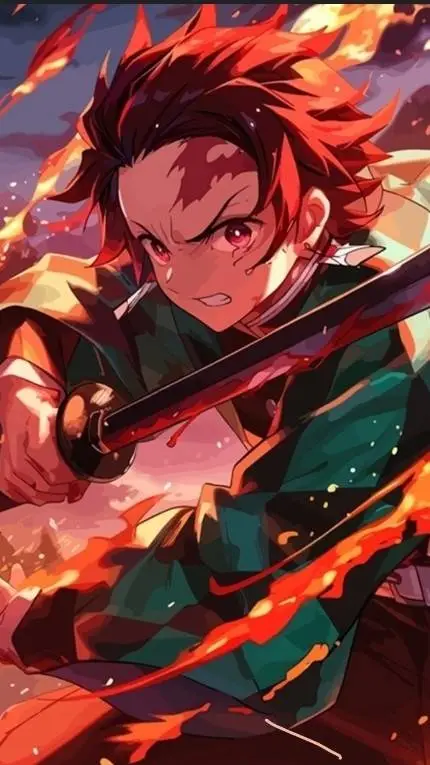 ai character: tanjiro€> background
