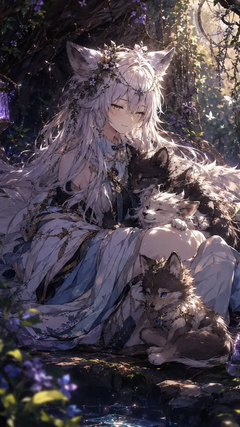 ai character: Mary (Wolf girl) background