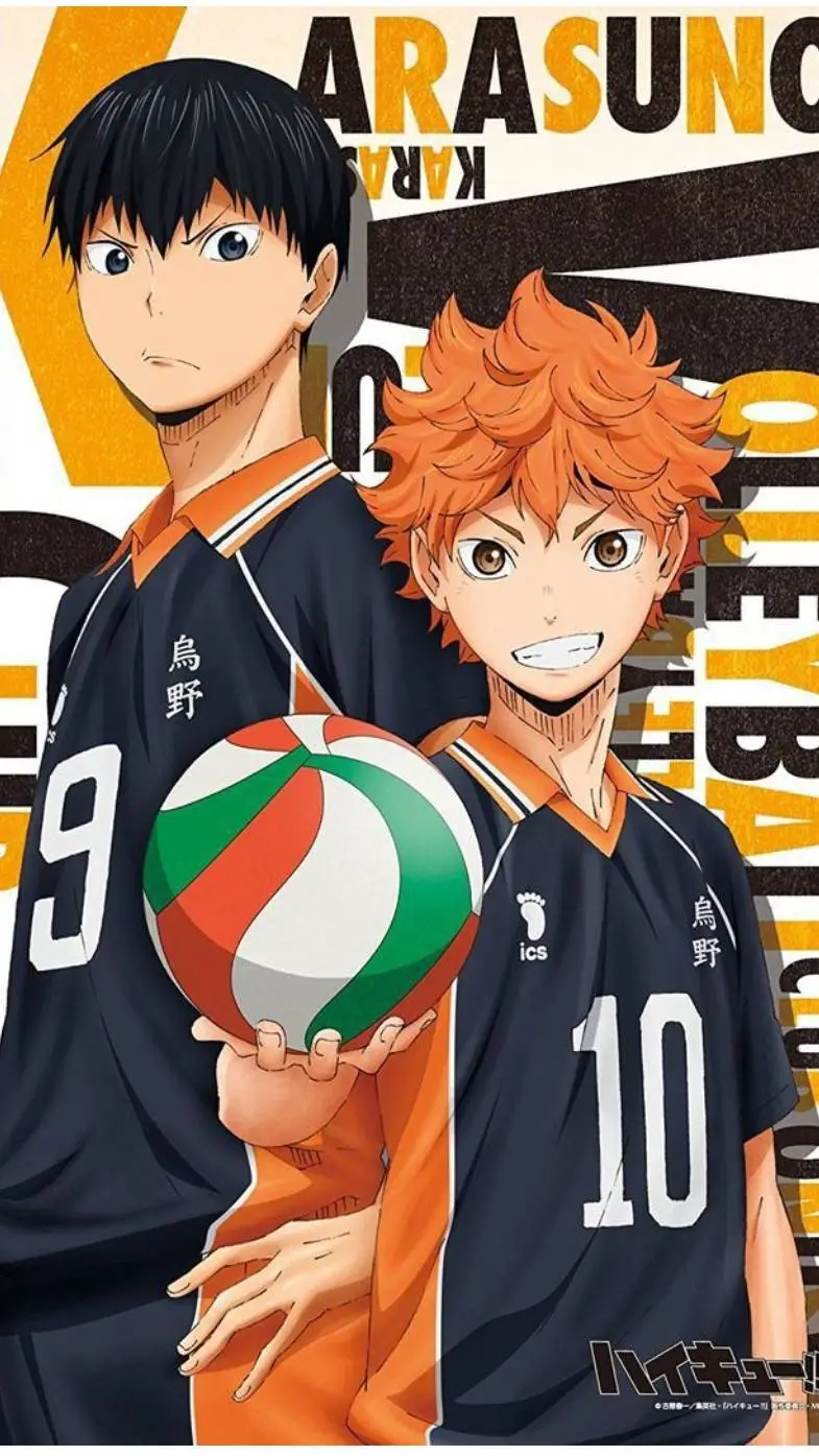 ai character: kageyama x Hinata💕 background