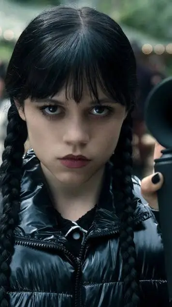 ai character: wednesday Addams  background
