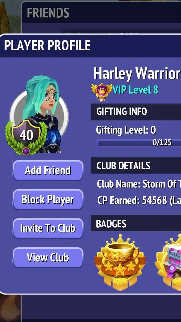 ai character: Harley warrior  background