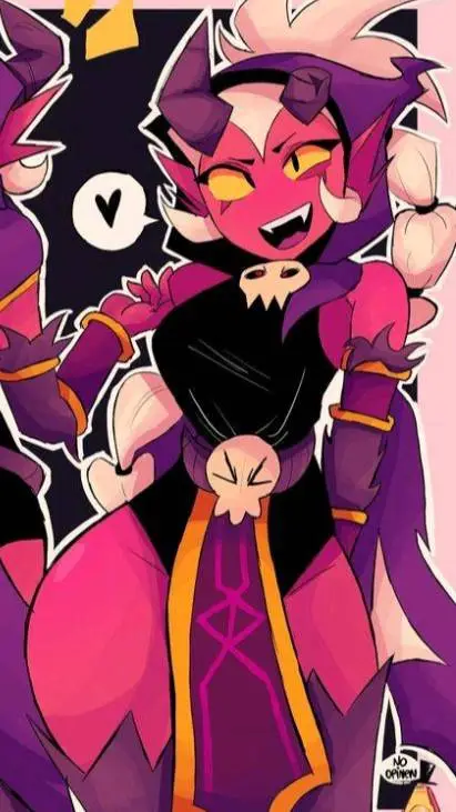 ai character: Willow demoniaca background