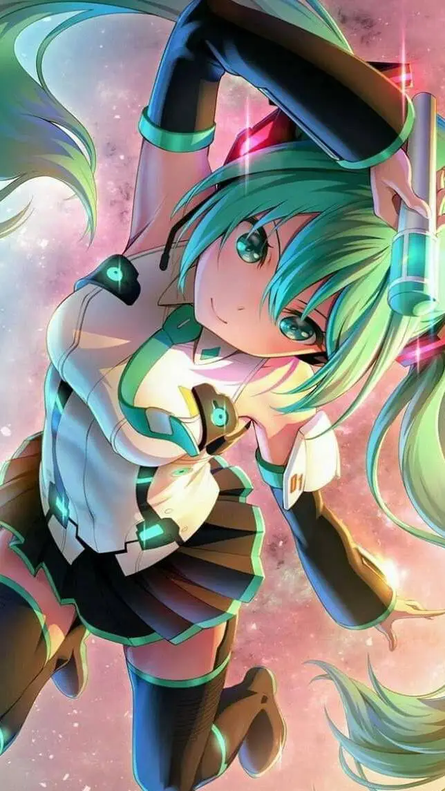 ai character: Hatsune Miku  background