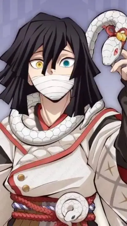 ai character: Obanai 🐍🌸 background