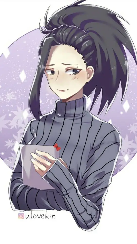 ai character: Momo yaoyorozu background