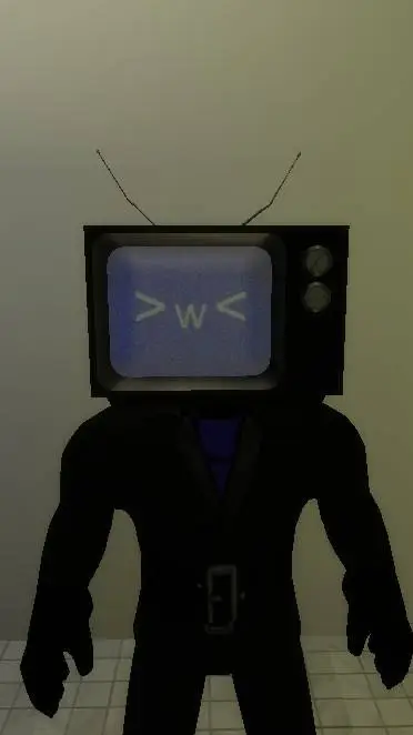 ai character: TV woman background