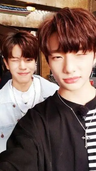 ai character: Seungmin e Hyunjin background