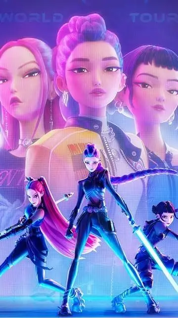 ai character: huntrix  background