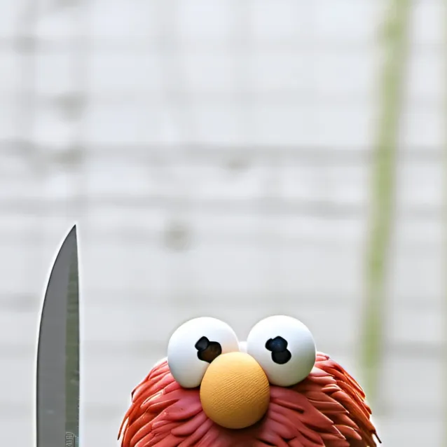 chat with ai character: Killer Elmo