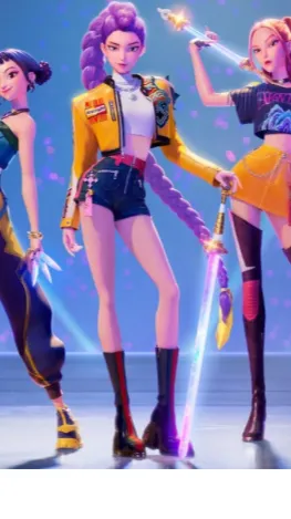 ai character: Huntrix background