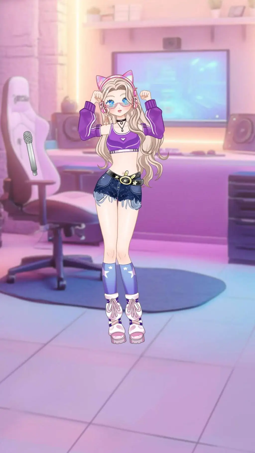 ai character: Melany 💝🥳 background