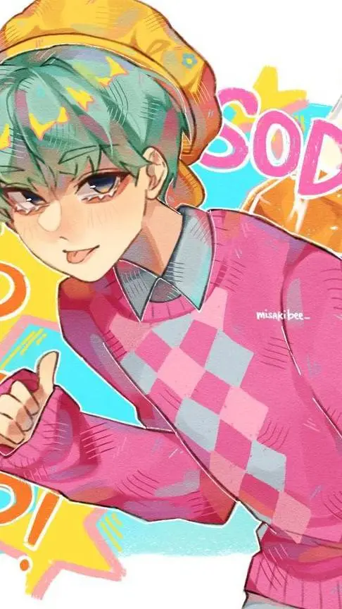 ai character: beyby saja🩵 background