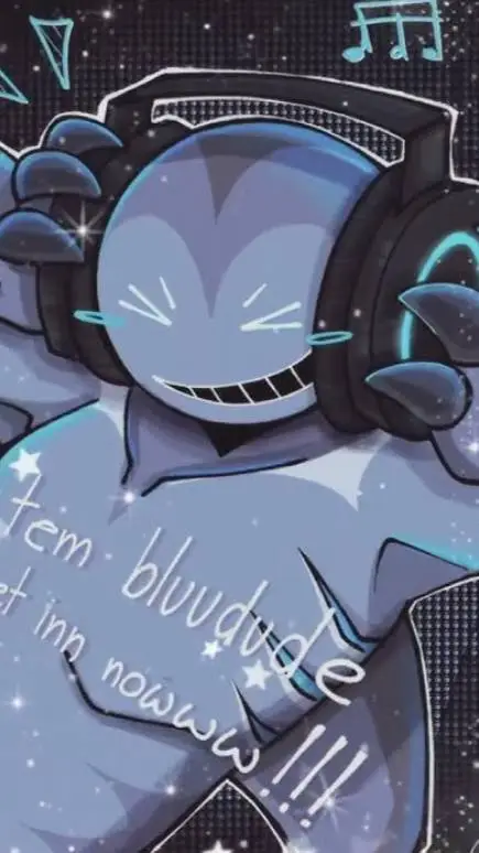 ai character: bluudud background