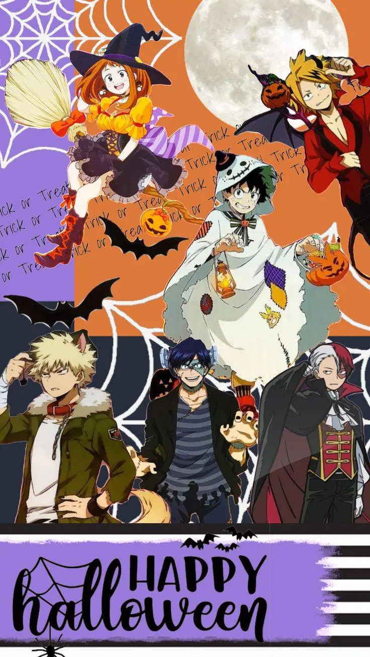 ai character: !!mha Halloween!! background
