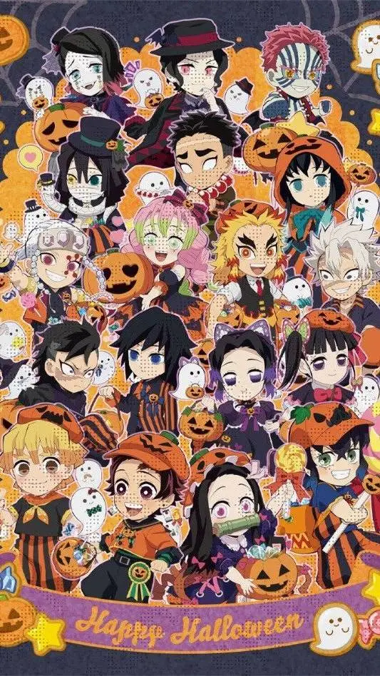 ai character: !!kny Halloween!! background