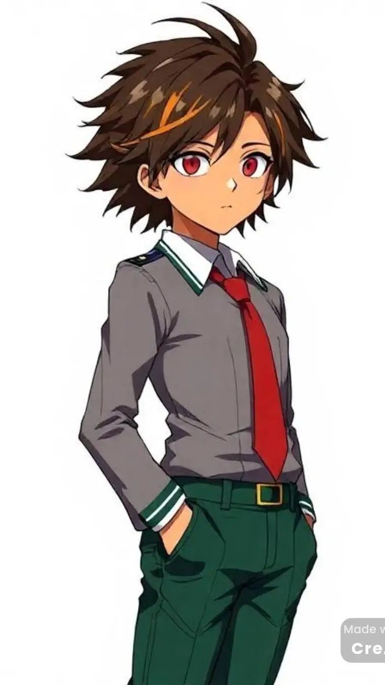 ai character: Kazu Katakana  background