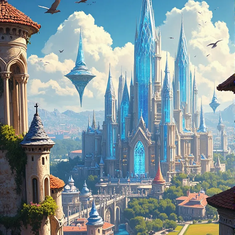 chat with ai character: Fantasy City