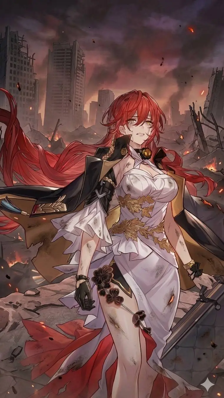 ai character: HSR apocalíptico background