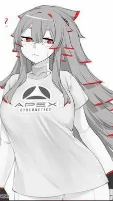 ai character: MechaGodzilla girl background