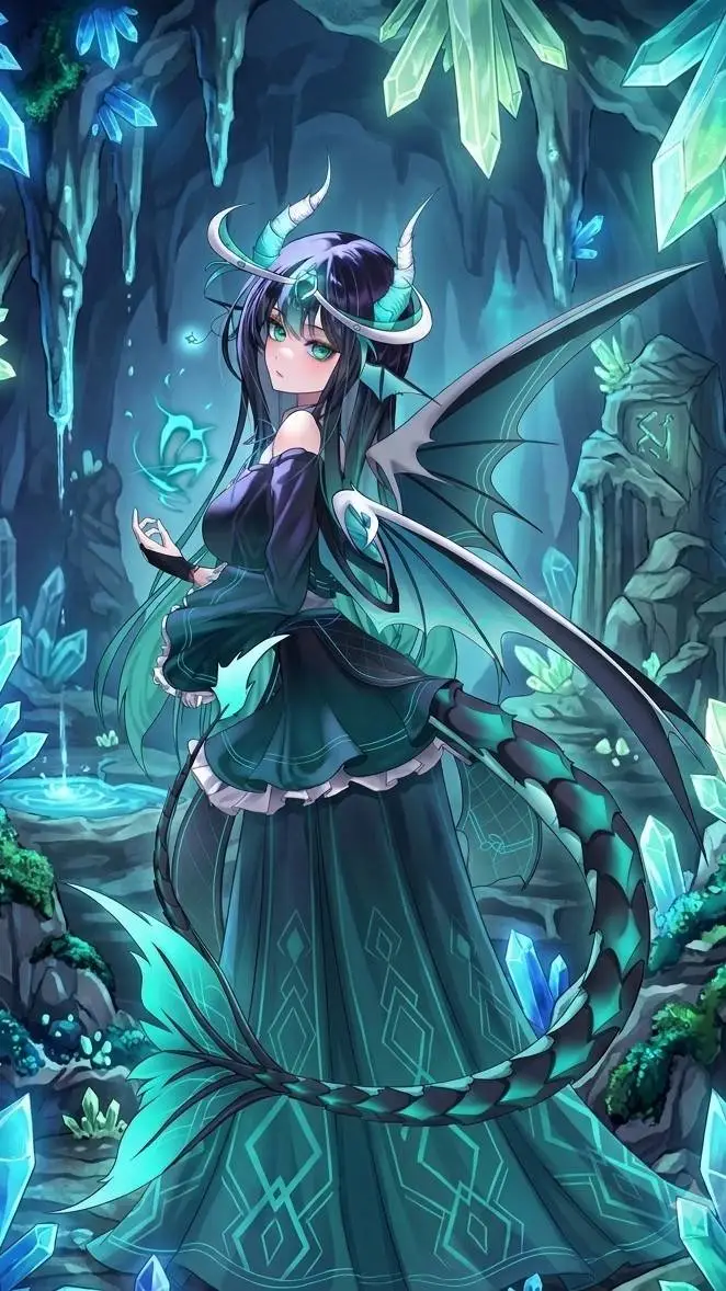 ai character: Noiva dragão  background