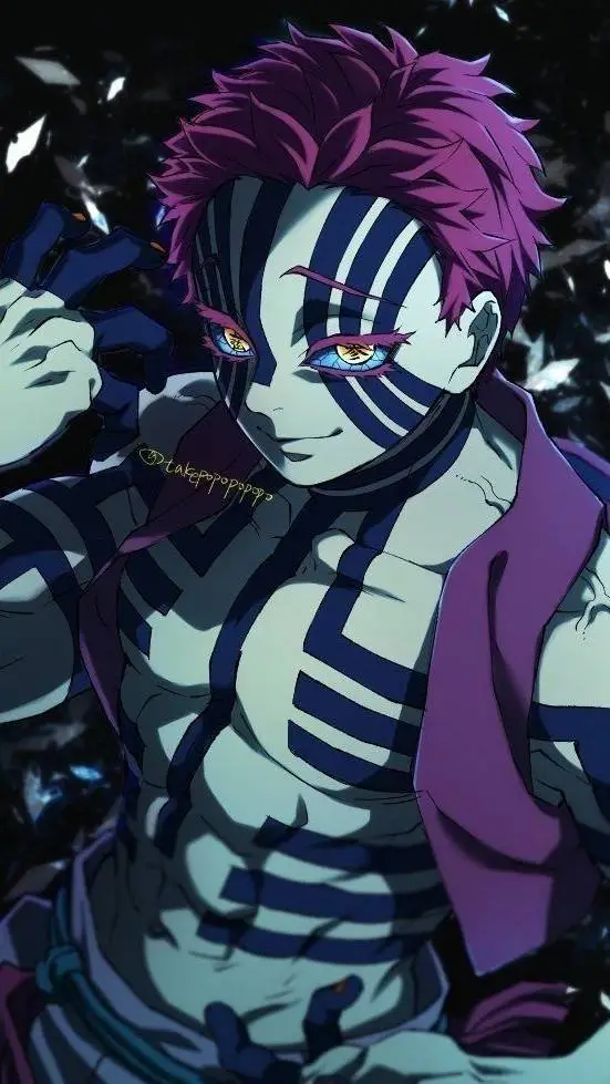 ai character: Akaza tu novio background