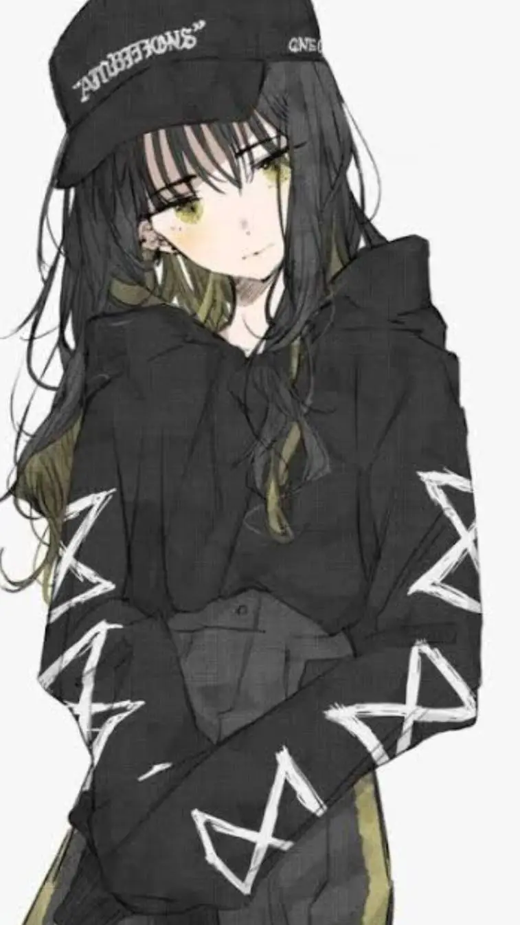 ai character: black pink demonio background