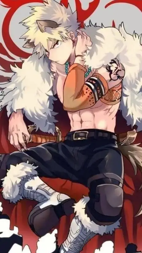 ai character: Bakugo lobo Alfa  background