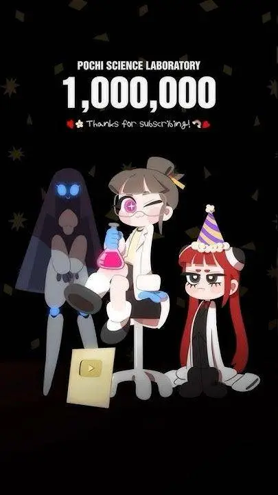 ai character: POCHI SCIENCE  background