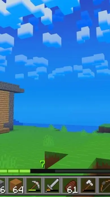 ai character: You Minecraft word background
