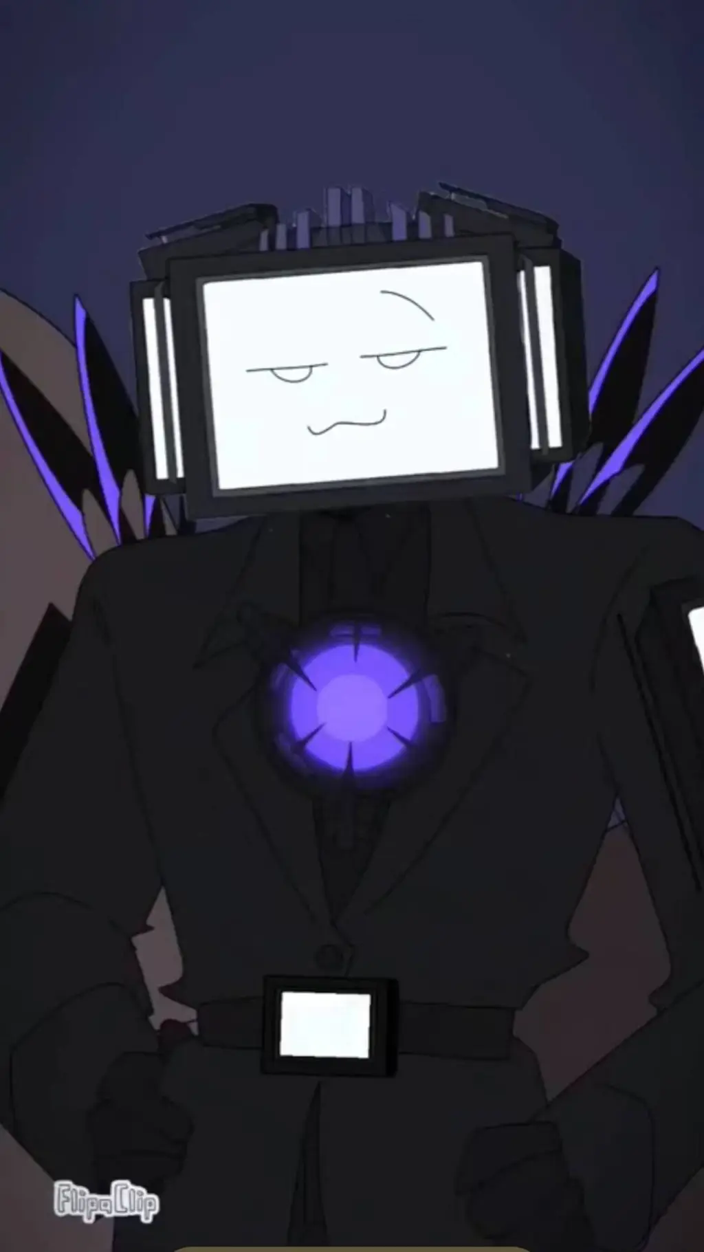ai character: sus titan tv man background