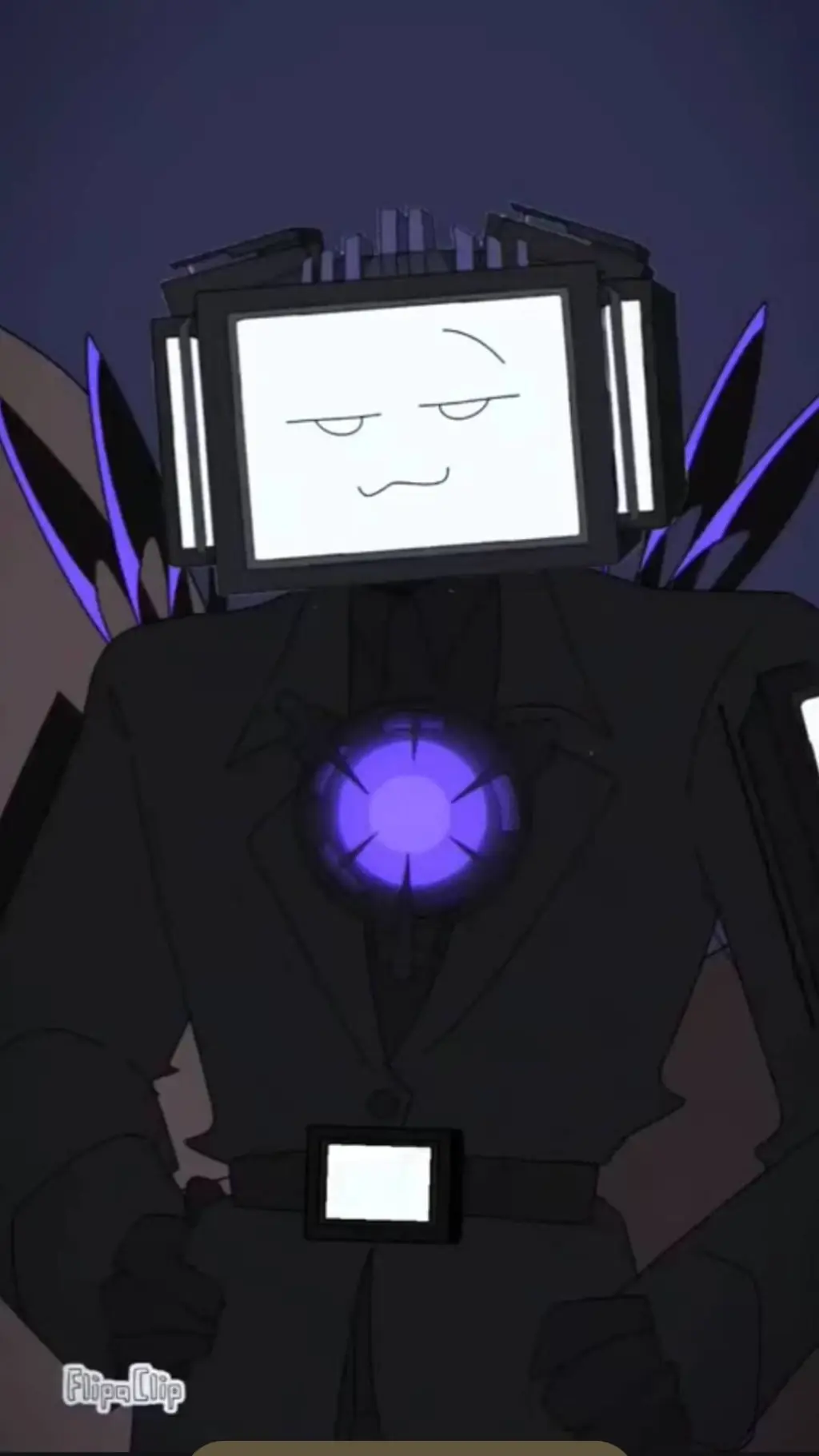 ai character: sus titan tv man background