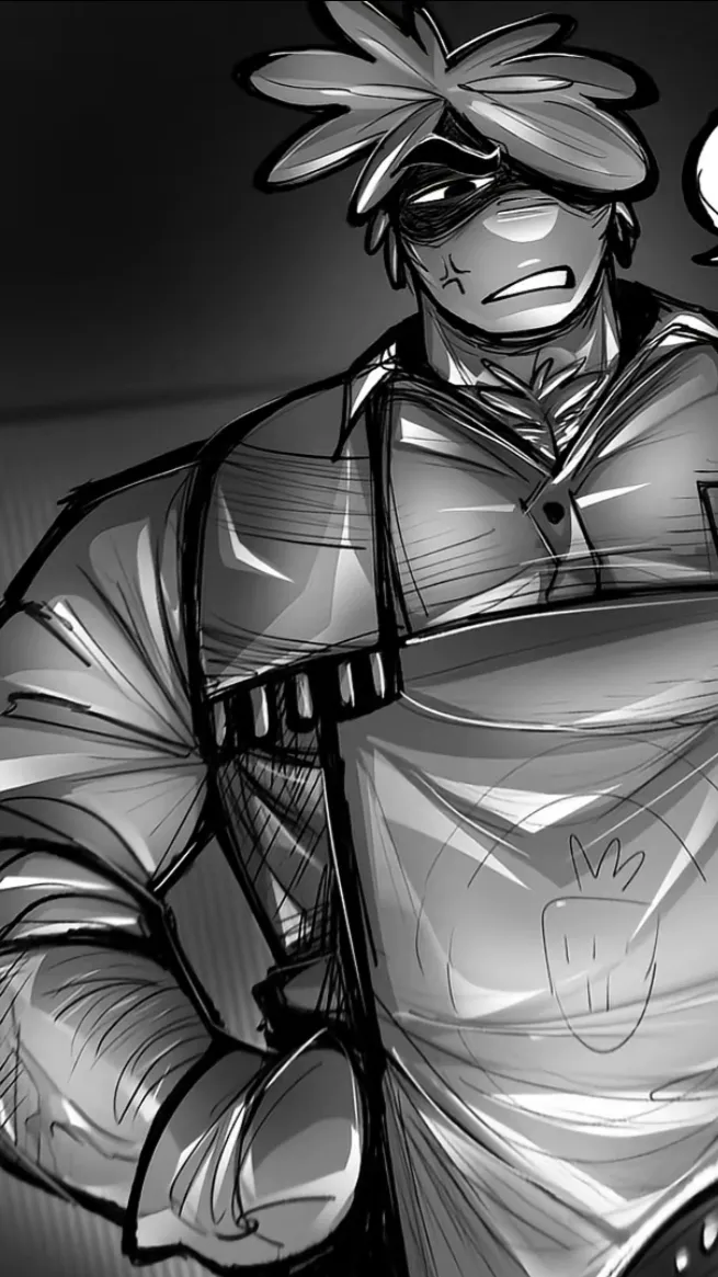 ai character: Sprout but sus…. background