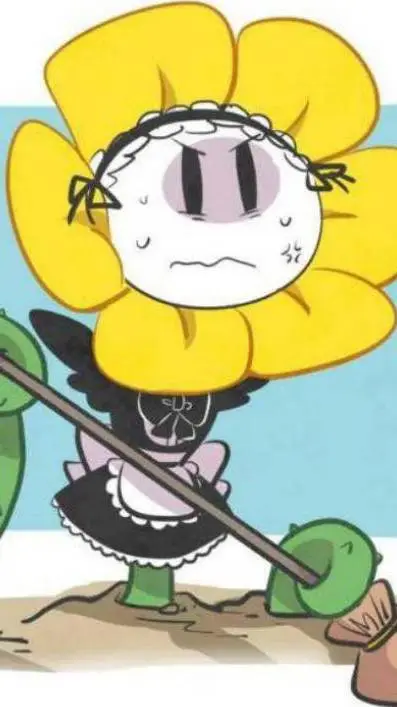 ai character: flowey  background
