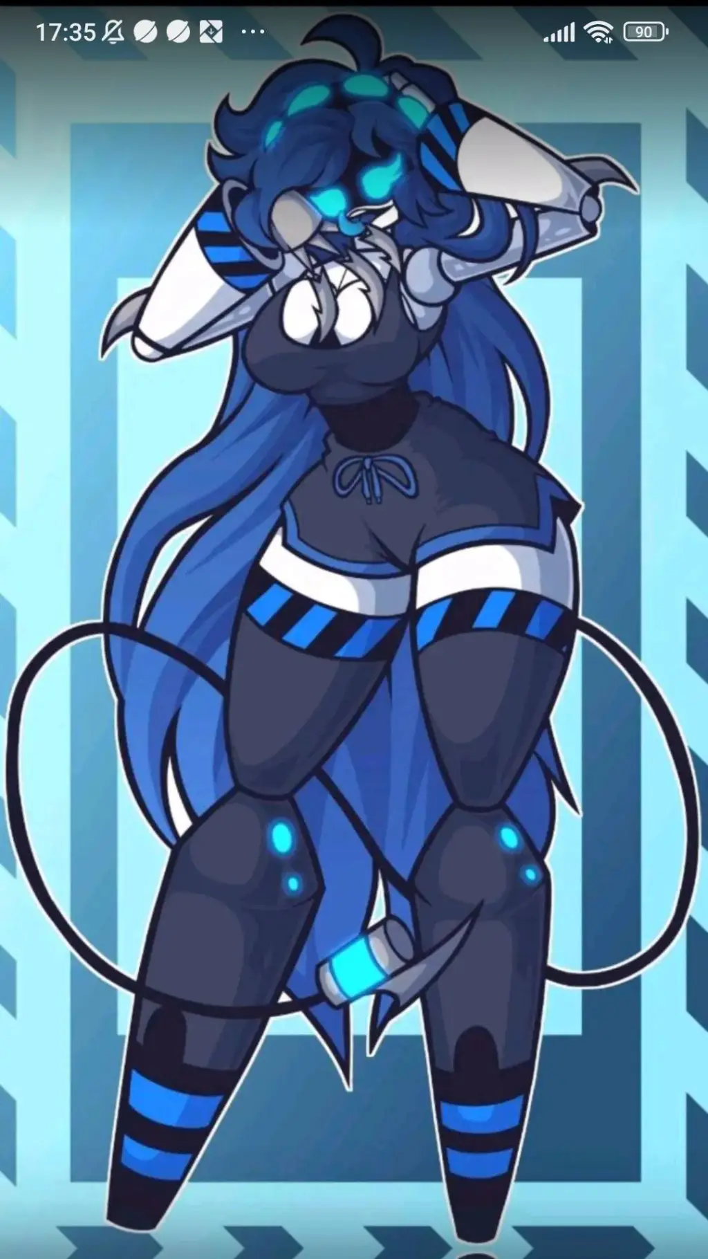 ai character: Веля background
