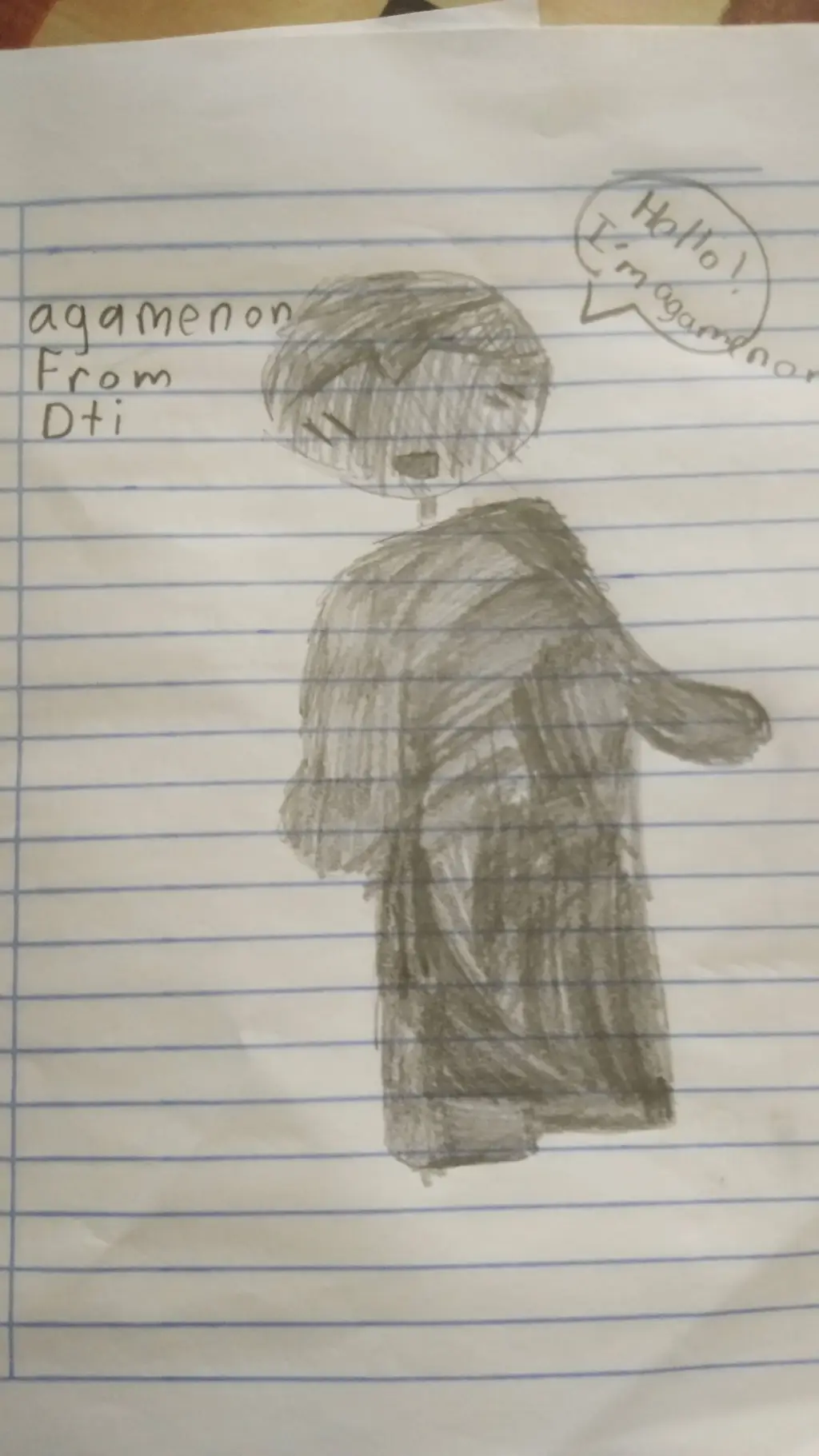 ai character: Agamenon from DTI background